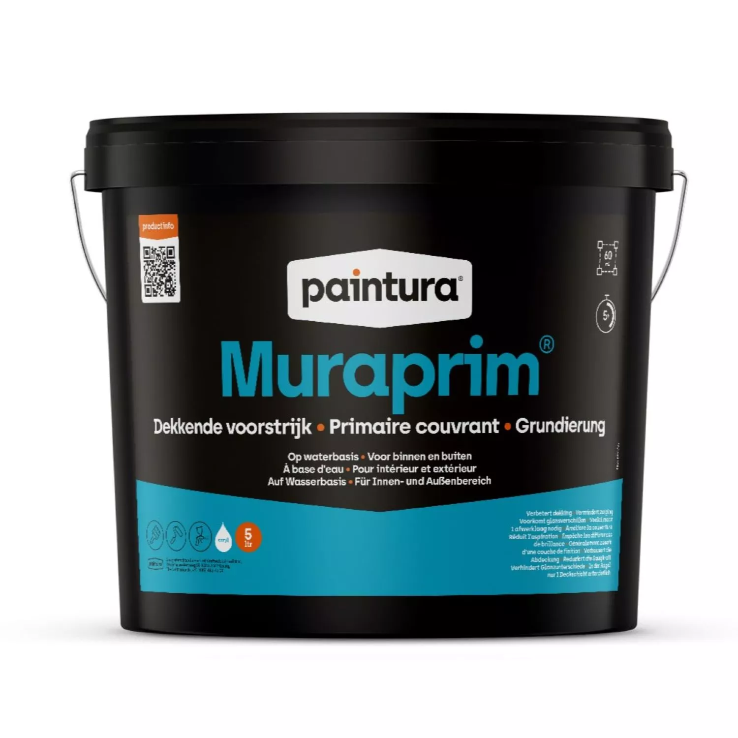 Paintura Muraprim Dekkende voorstrijk - op kleur gemengd - 5L