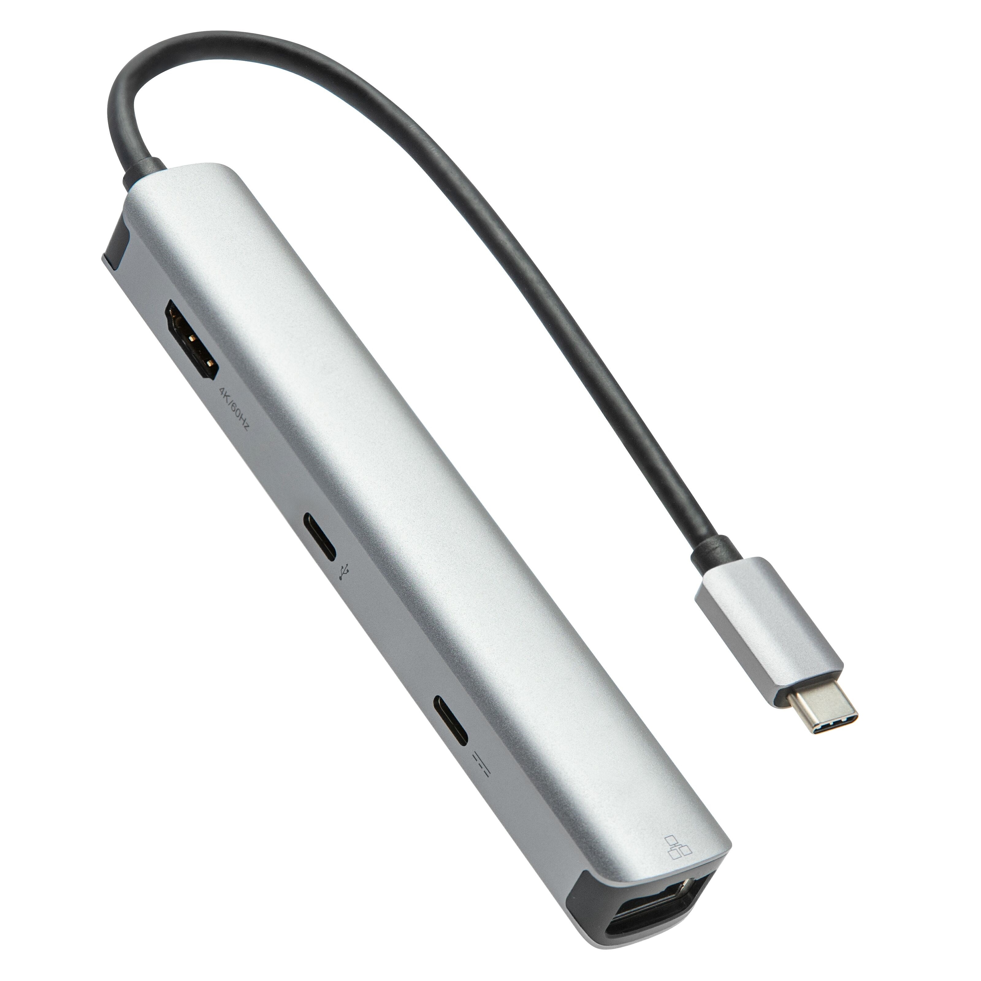 Plexgear Multiadapter for USB-C med 6 porter