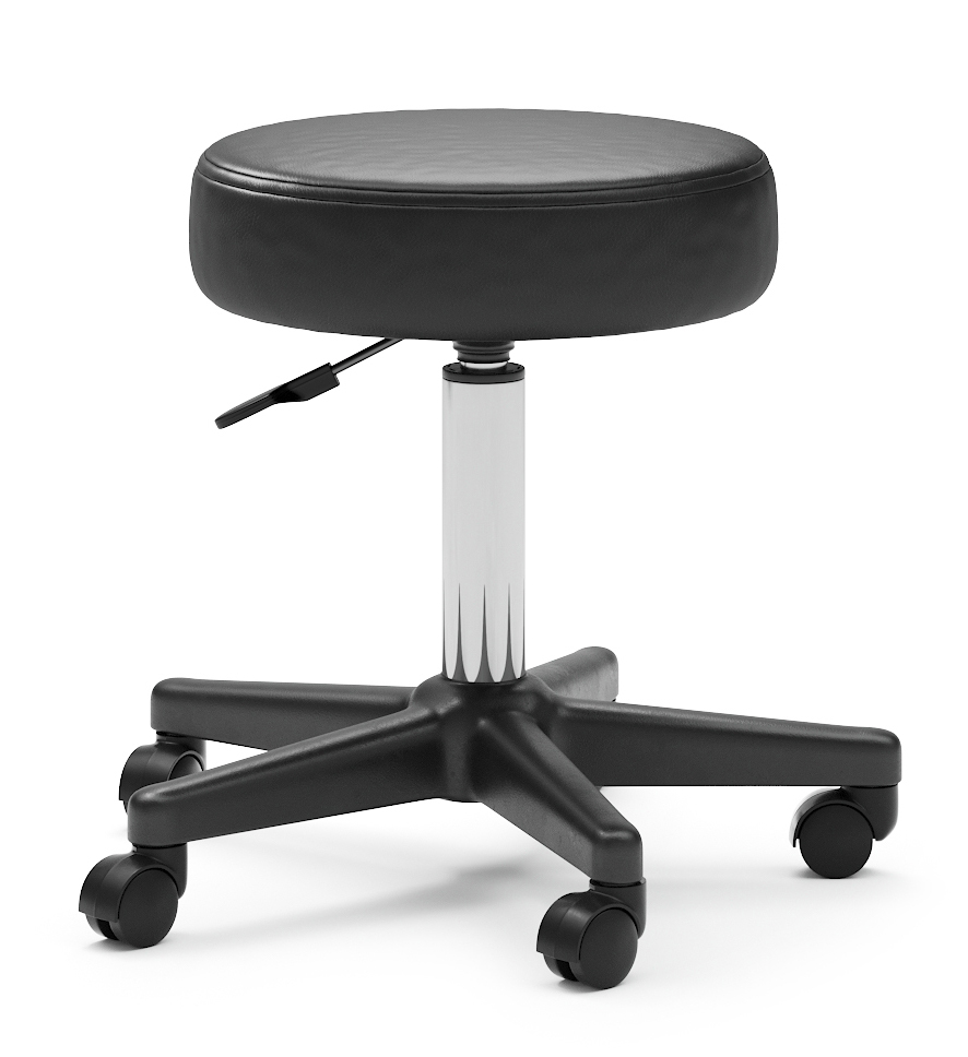 Rollhocker schwarz