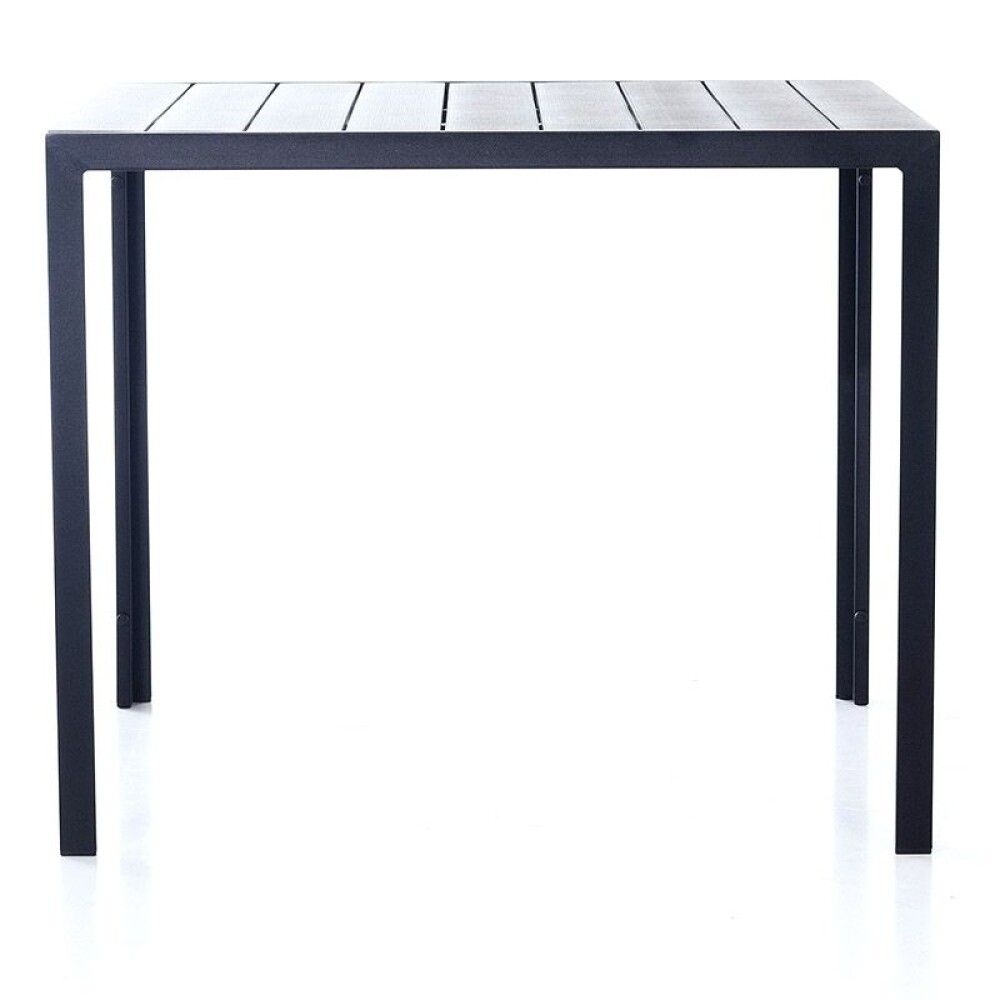 SPISEGRUPPE SUNFUN SÖNDRUM 90CM BORD + 4 STOLER BIANCA SVART