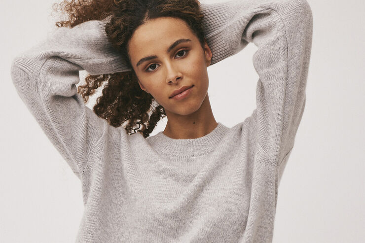 Magasin du Nord Collection Classic 2 - 100% Cashmere Light grey melange