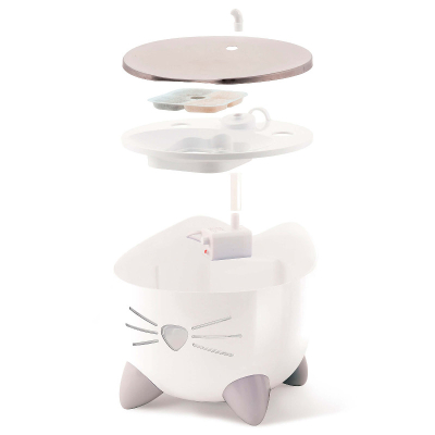 Catit Trinkbrunnen Pixi Fountain Stainless Steel für Katzen 2.5l