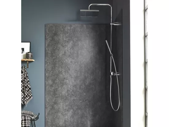 Colonne de douche thermostatique JACOB DELAFON Brigitte + nettoyant Briochin