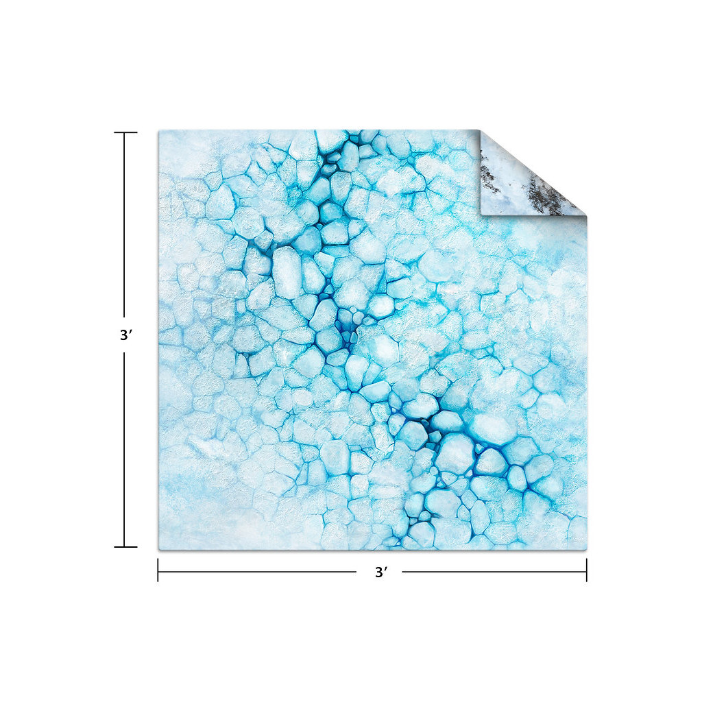 Tapis de jeu 90x90 cm - Ice Floe / Frozen Tundra