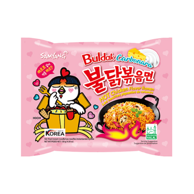 Samyang Instant Ramen Noedels Pittige Kip Carbonara Smaak 130g