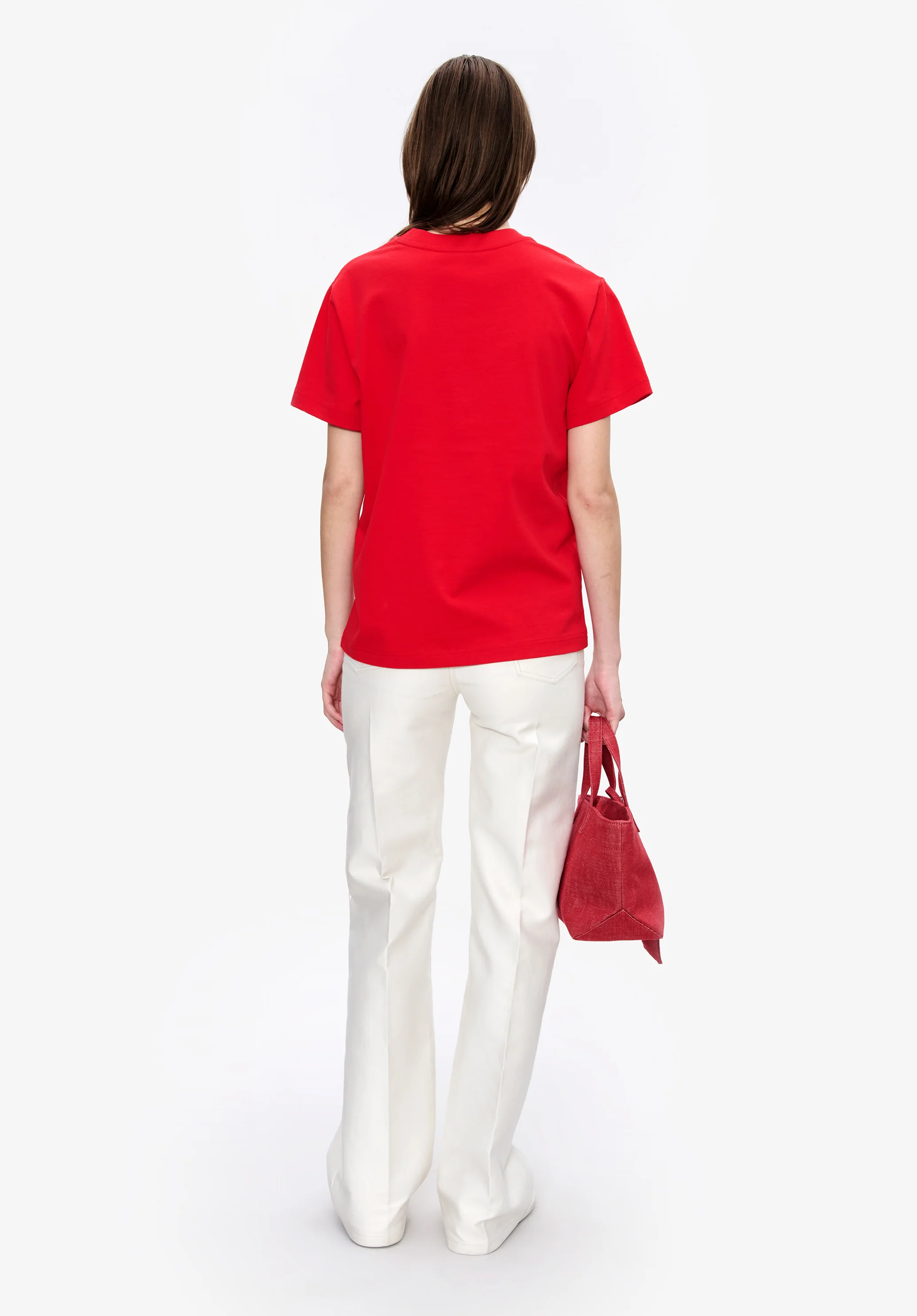 t-shirt standard grand vpc GOTS - Rouge ecru