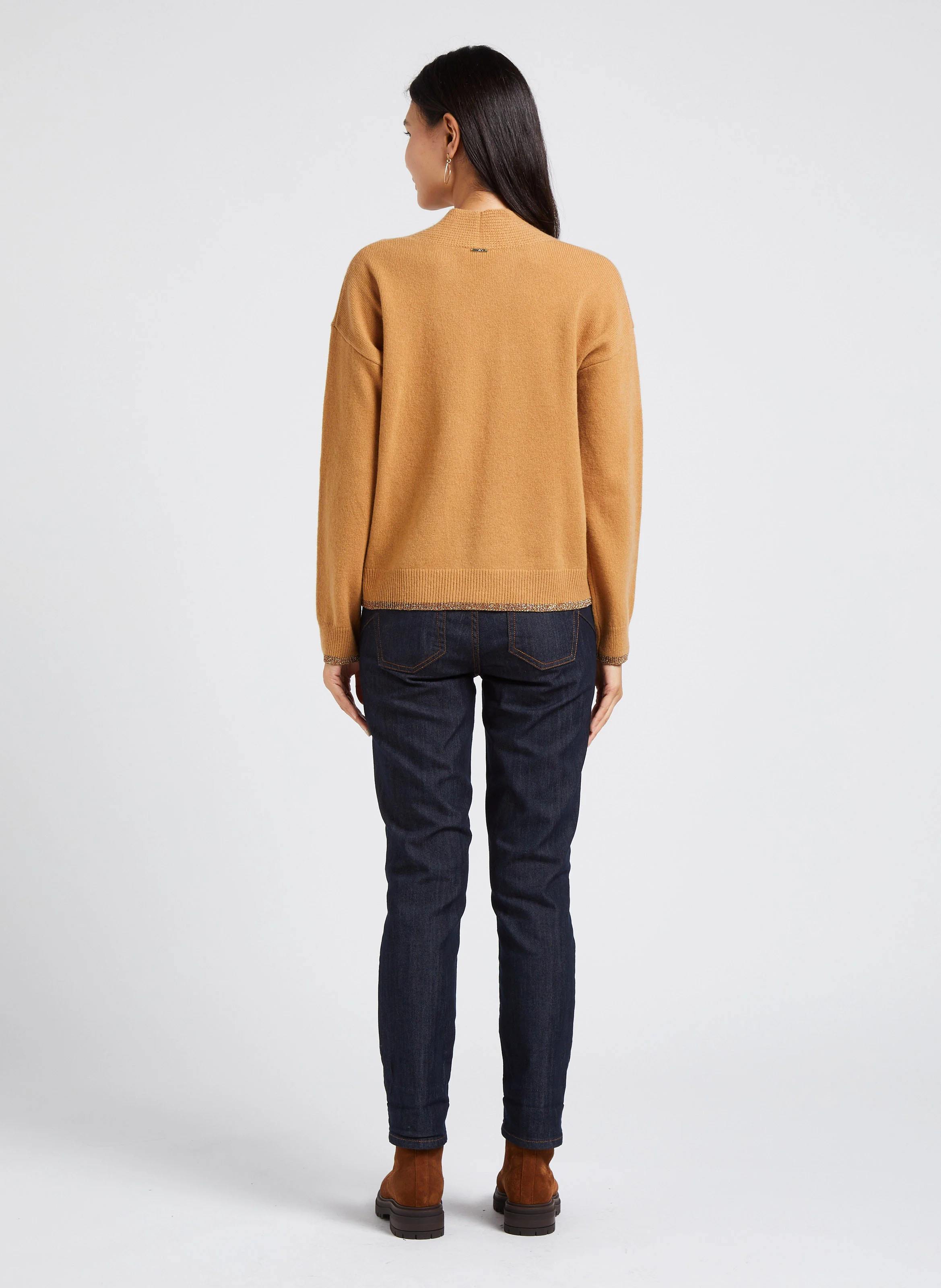 NORA - Bottines à talons en cuir | Marron