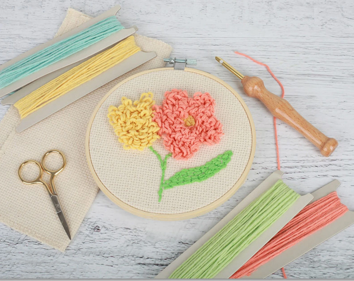 Stick-Set PUNCH NEEDLE in bunt