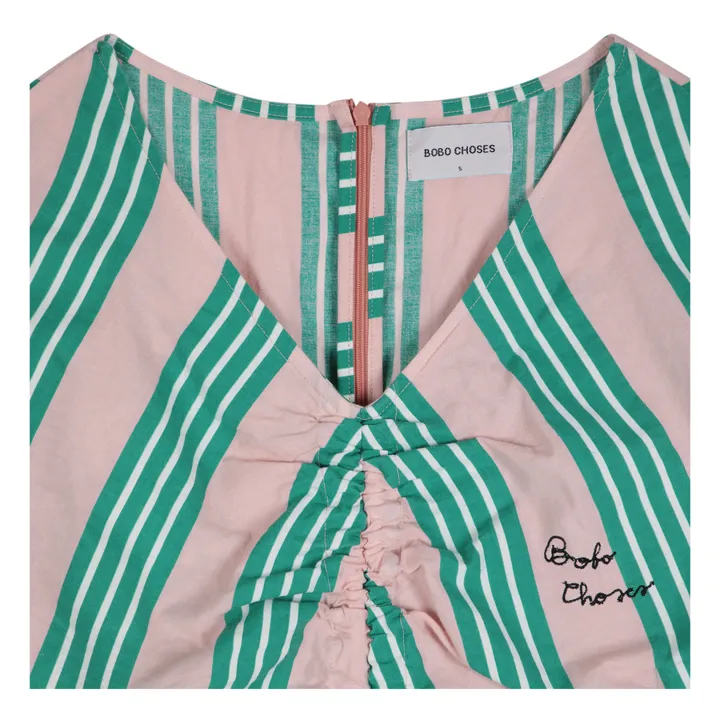 Bobo Choses Robe Rayures x Smallable | Rose pâle