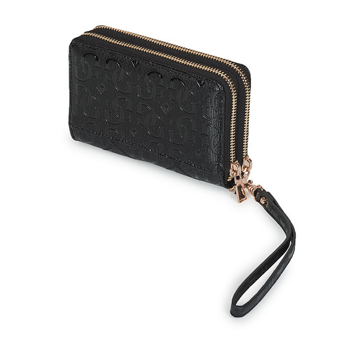 Guess - CADDIE GG MEDIUM ZIP AROUND - Noir