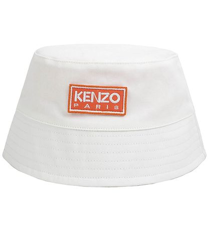 Kenzo B?llehat - Hvid m. Orange