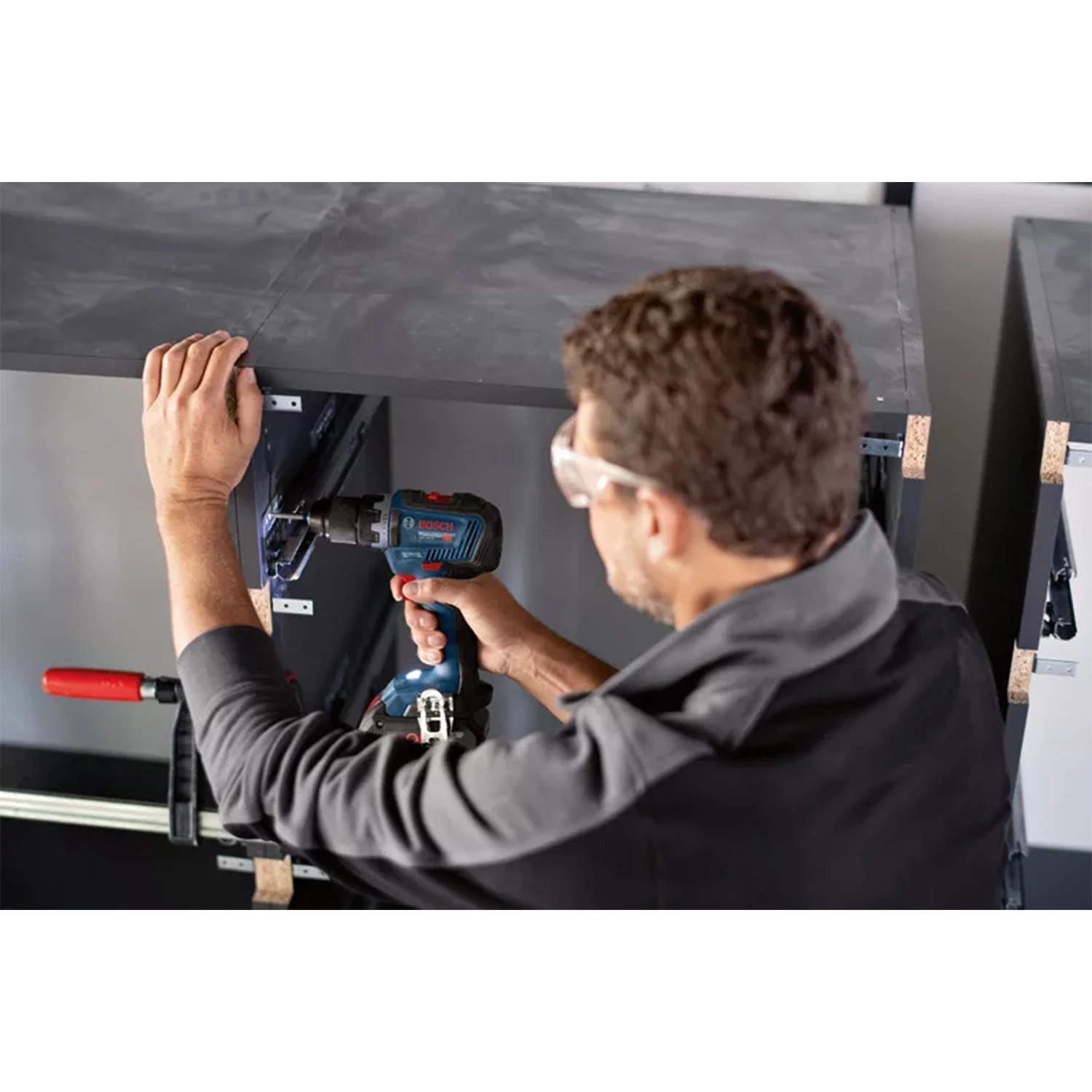 Bosch GSR 18V-55 18V Li-Ion accu schroefboormachine body  met GRATIS L-Case - 55Nm - koolborstelloos