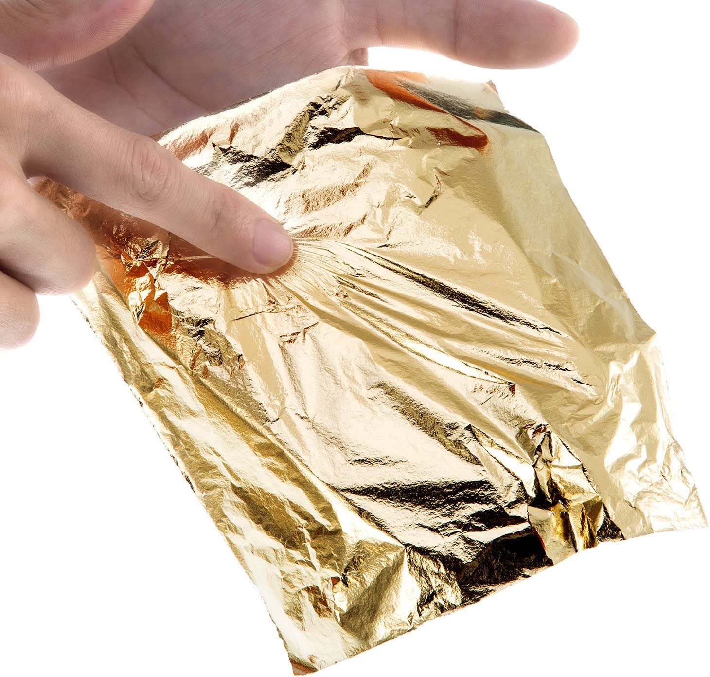 (100er Set) Deko Blattgold Imitation DIY Folie Bastel Zubehör - Gold