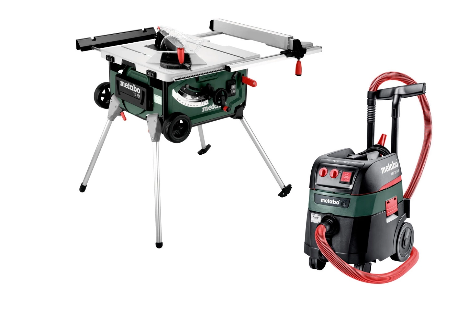 Metabo 690889000 Zaagtafel met onderstel (TS 254) & Alleszuiger / bouwstofzuiger (ASR 35 M ACP) combiset - 254 x 30mm