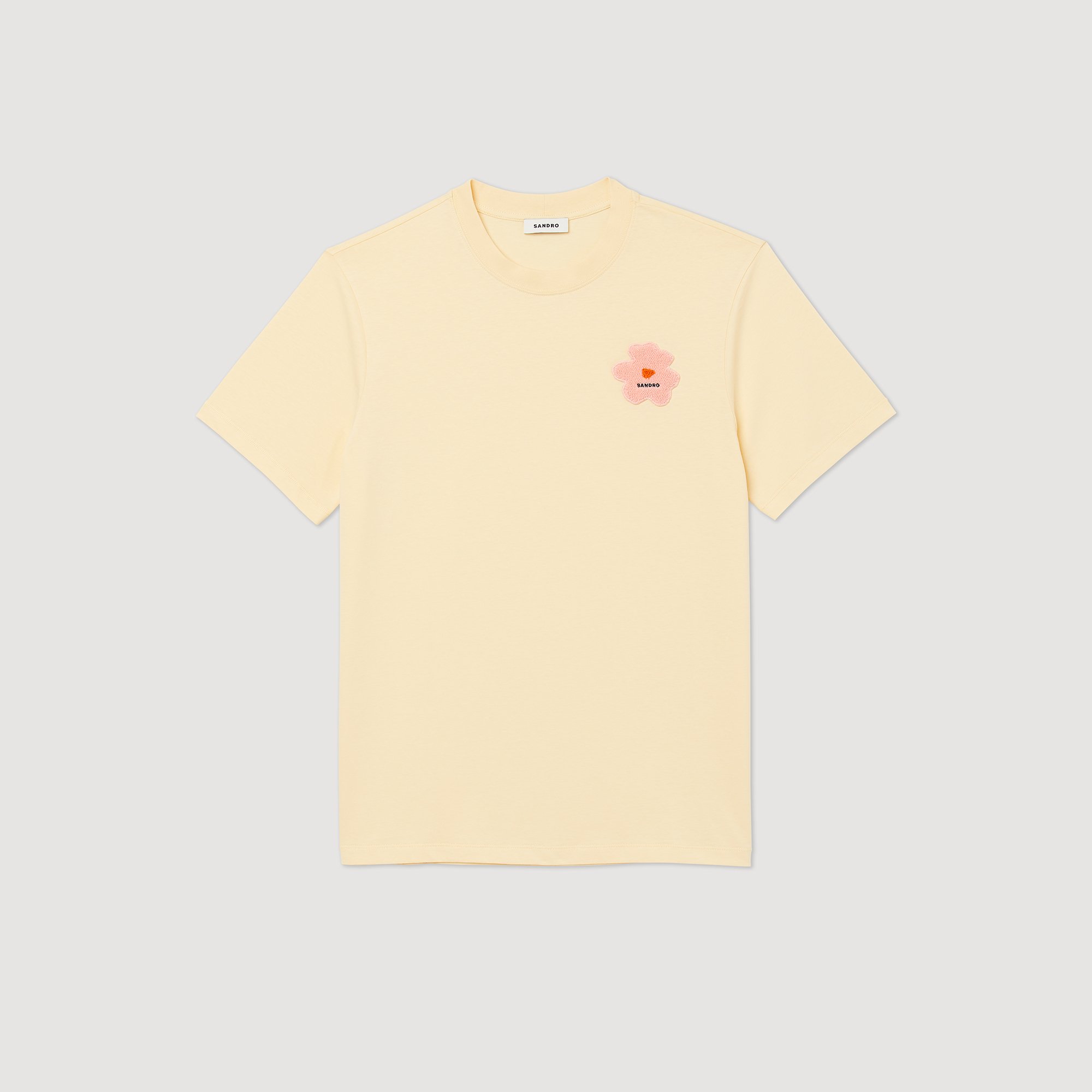 Tee-shirt patch fleur