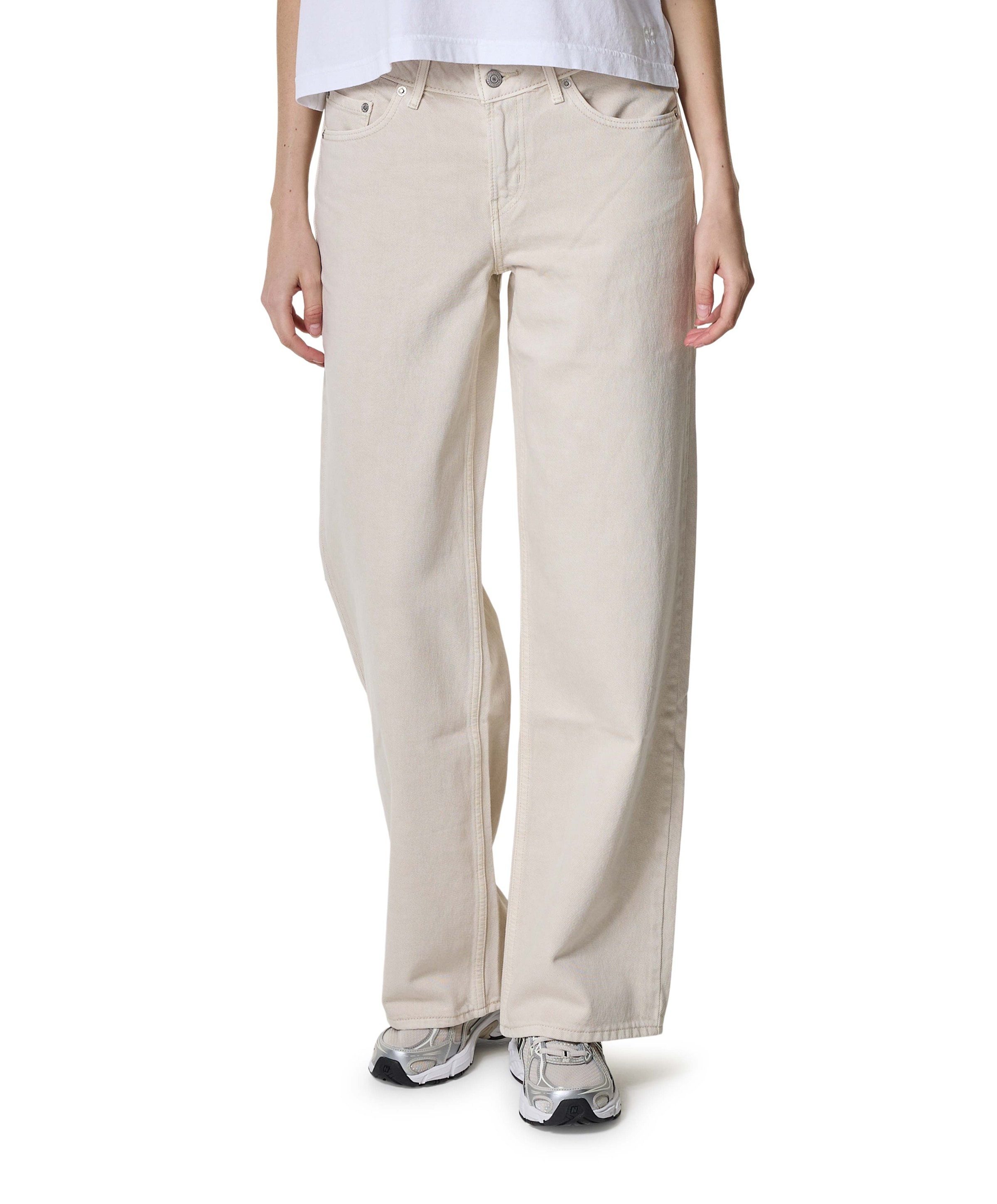 Levi's Low Loose dames jeans beige