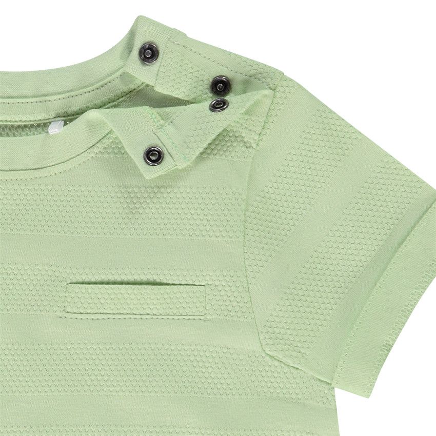 T-shirt manches courtes en jersey pop corn pour bébé garçon - Vert