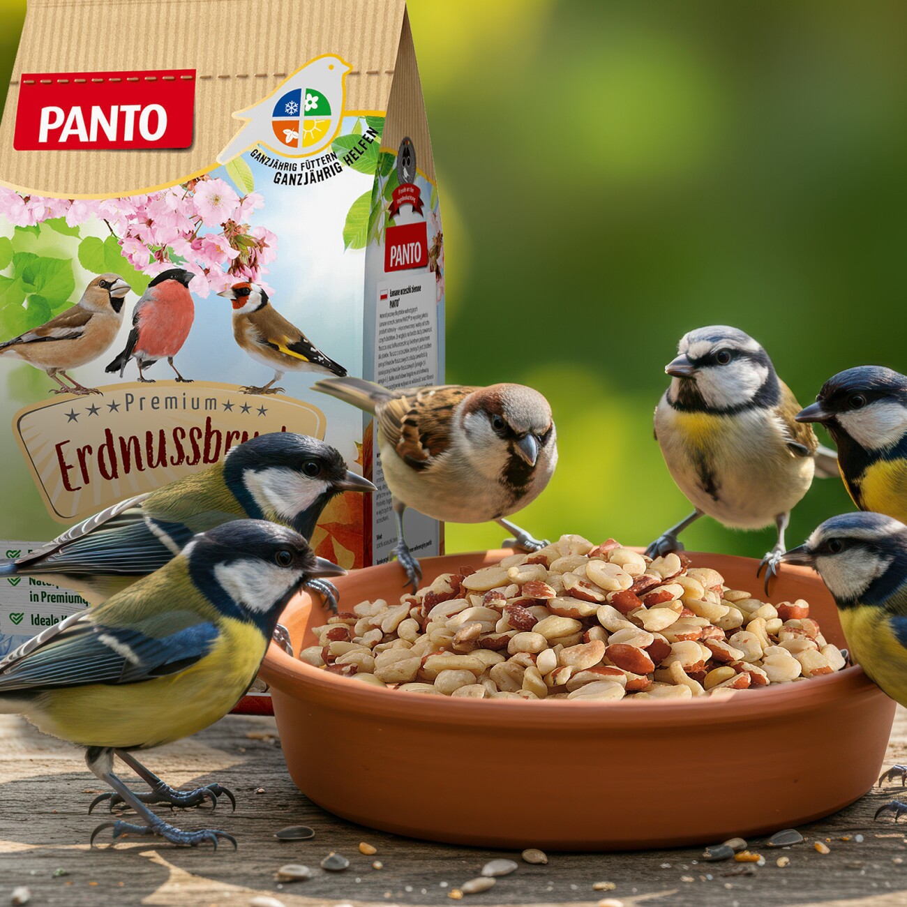 Panto ® ERDNUSSBRUCH HALBE UND GANZE MIT HAUT 1 kg
