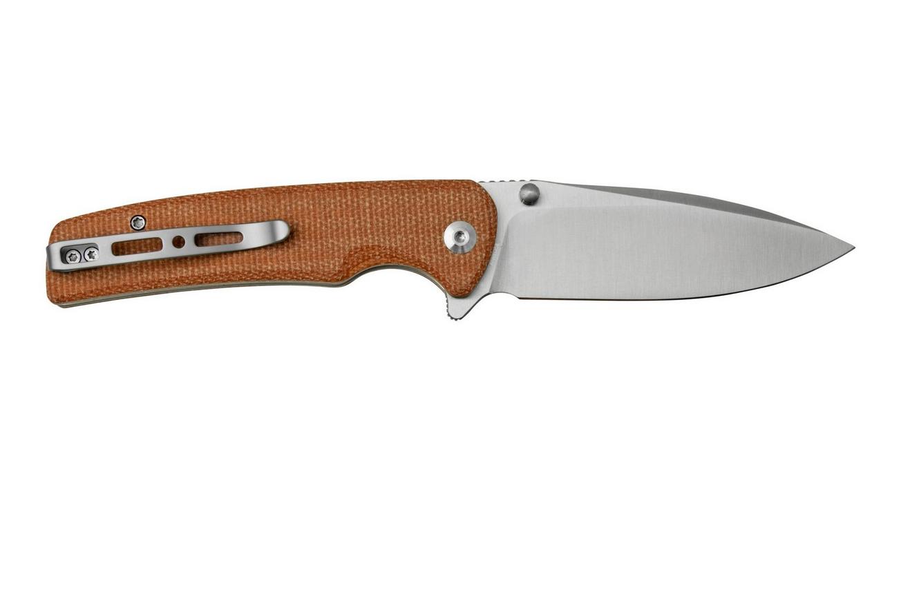 SENCUT Sachse S21007-3 Brown Micarta zakmes