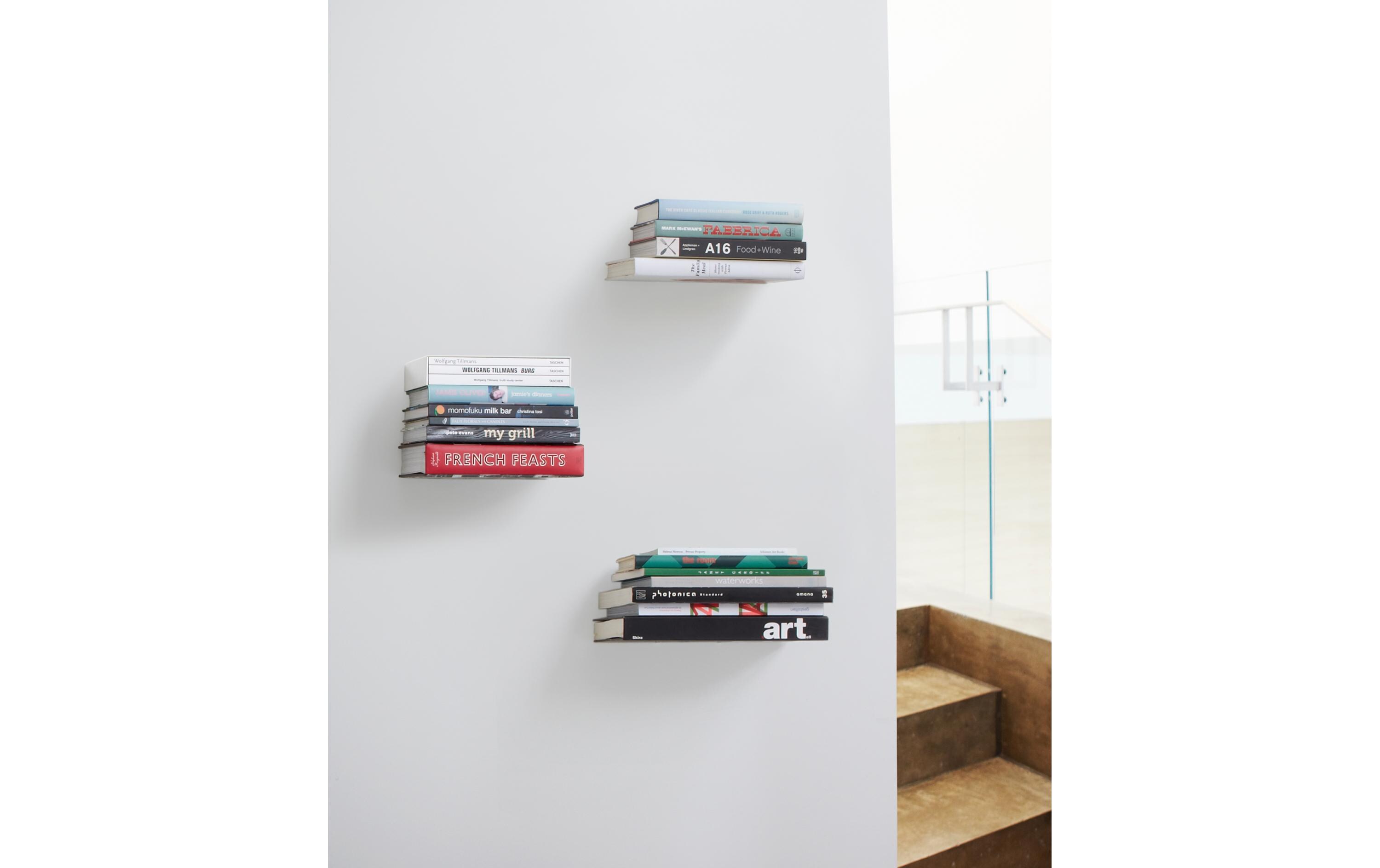 Wandregal Conceal 3er Set, SilberBücherregal in Silber
