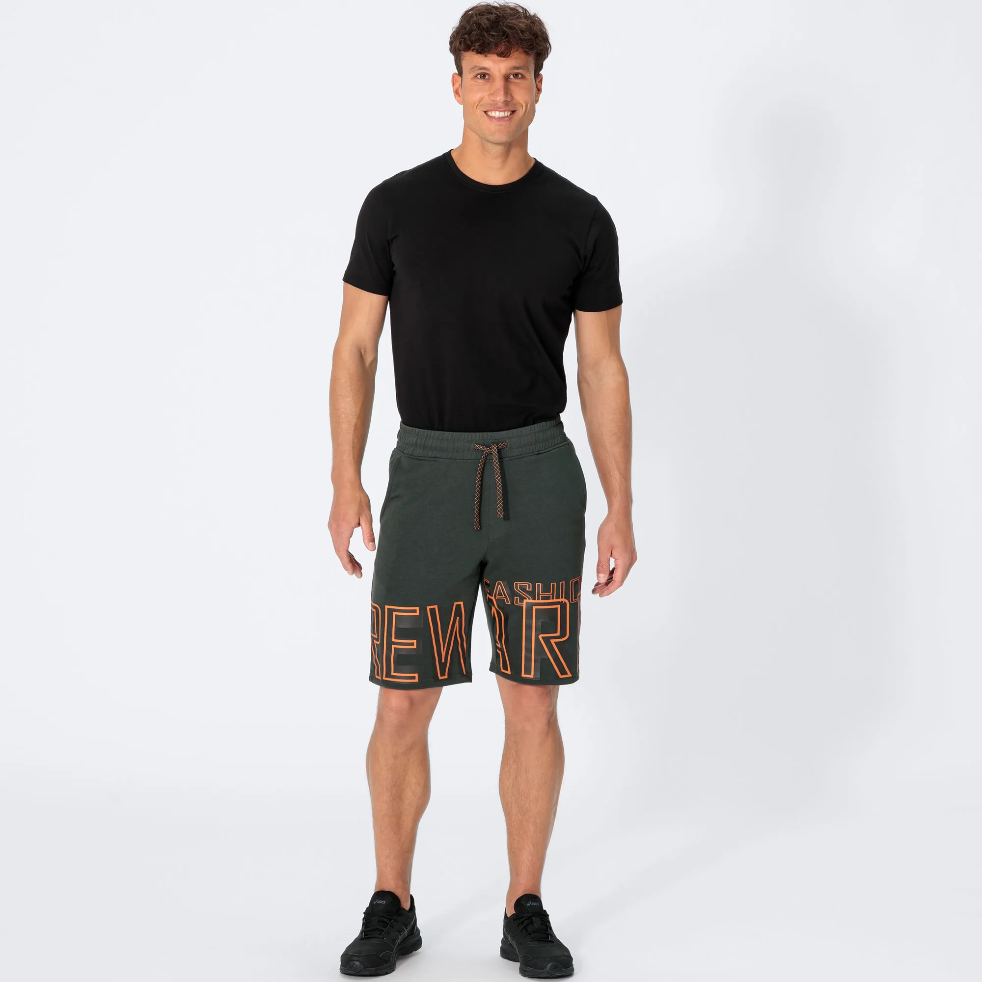 Herren-Bermudas mit Aufdruck