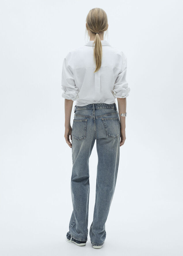 MANGO Miami medium-rise straight-fit jean Di