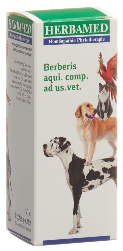 HERBAMED Berberis aquifolium comp<br>50 ml, Tropfen, ad us vet