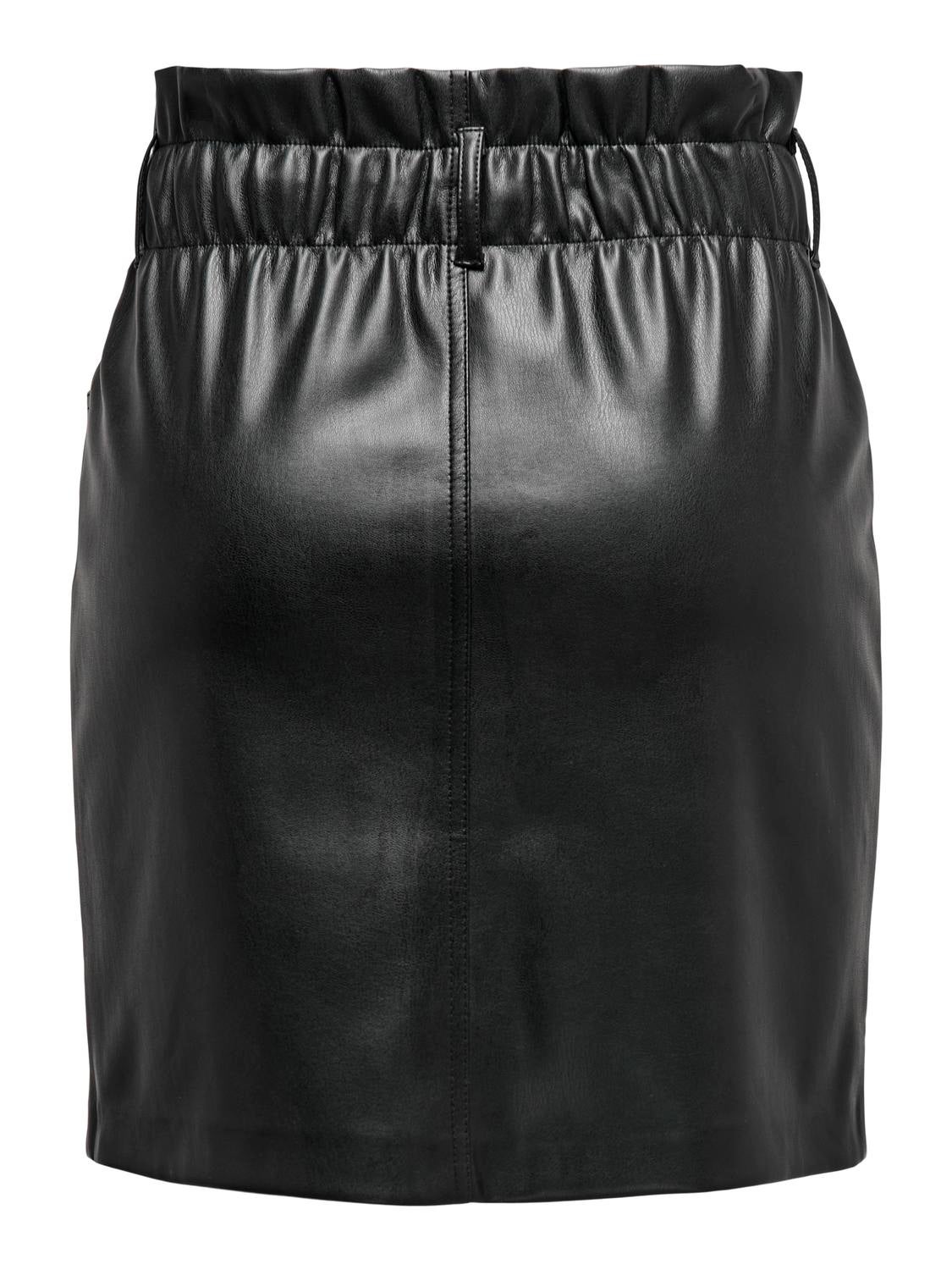 ONLMAIYA-MIRI Rock in Lederoptik Black