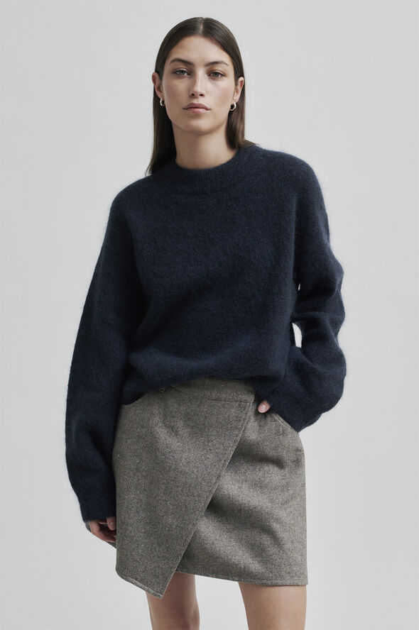 Second Female Levi Wool Skirt Volcanic ash