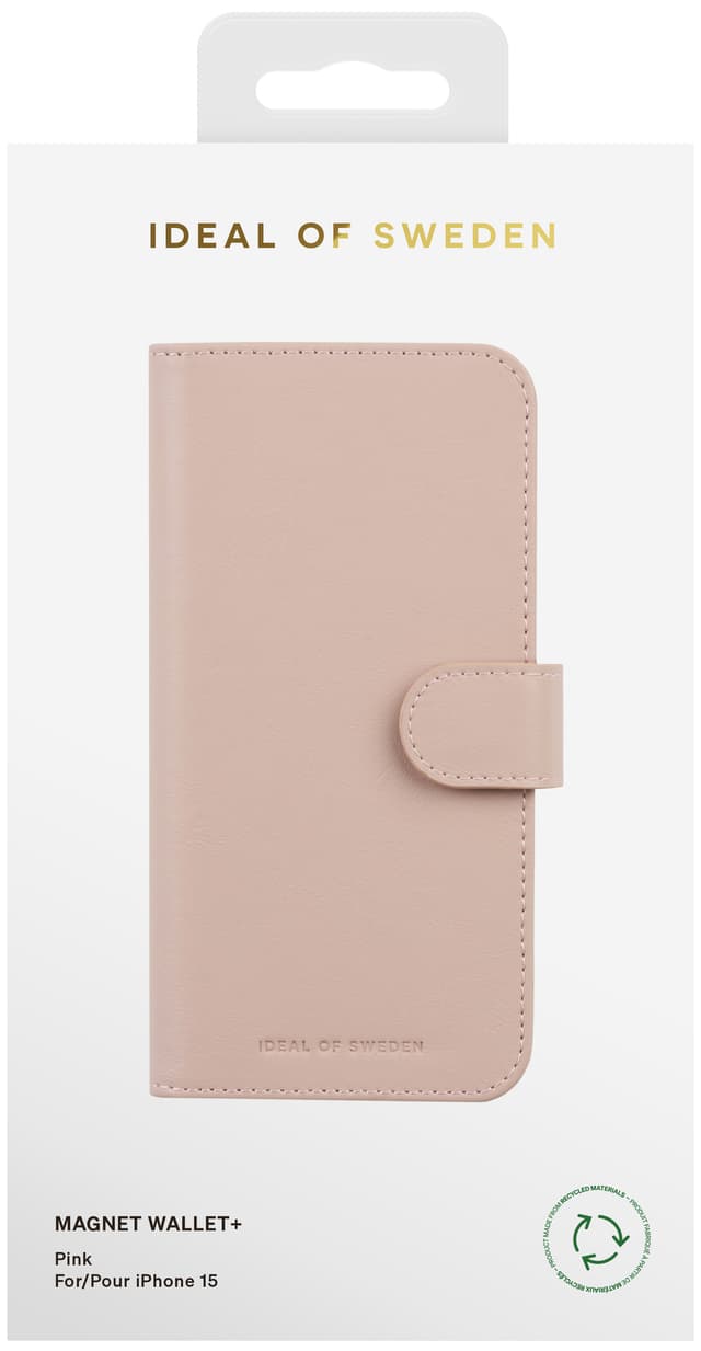 Ideal of Sweden Magnet Wallet+ iPhone 15 pungetui (pink)