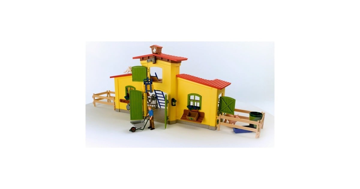 SchleichFarm World - Grote stal, geel speelfiguur
