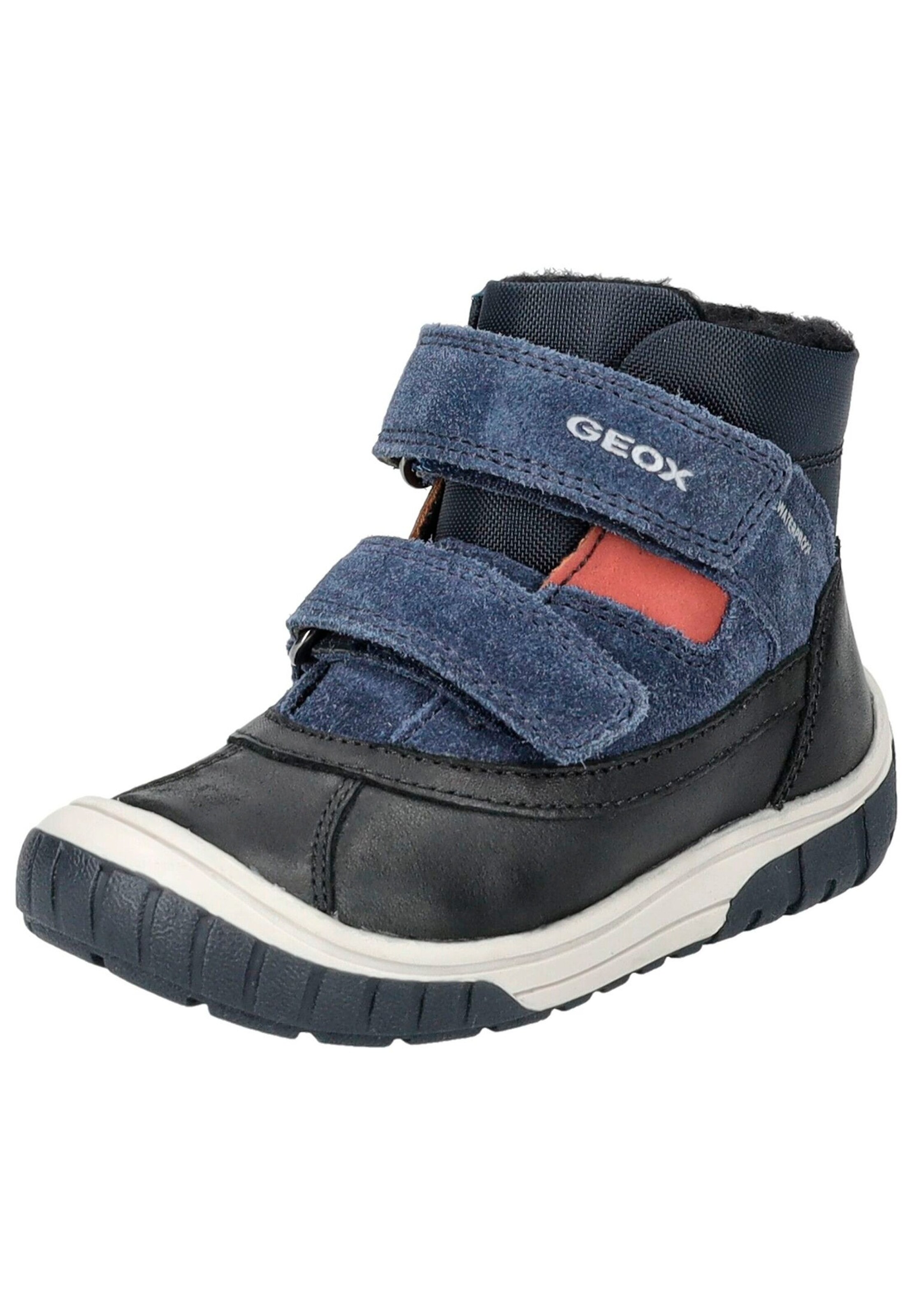 GEOX Stiefelette Schwarz/Blau