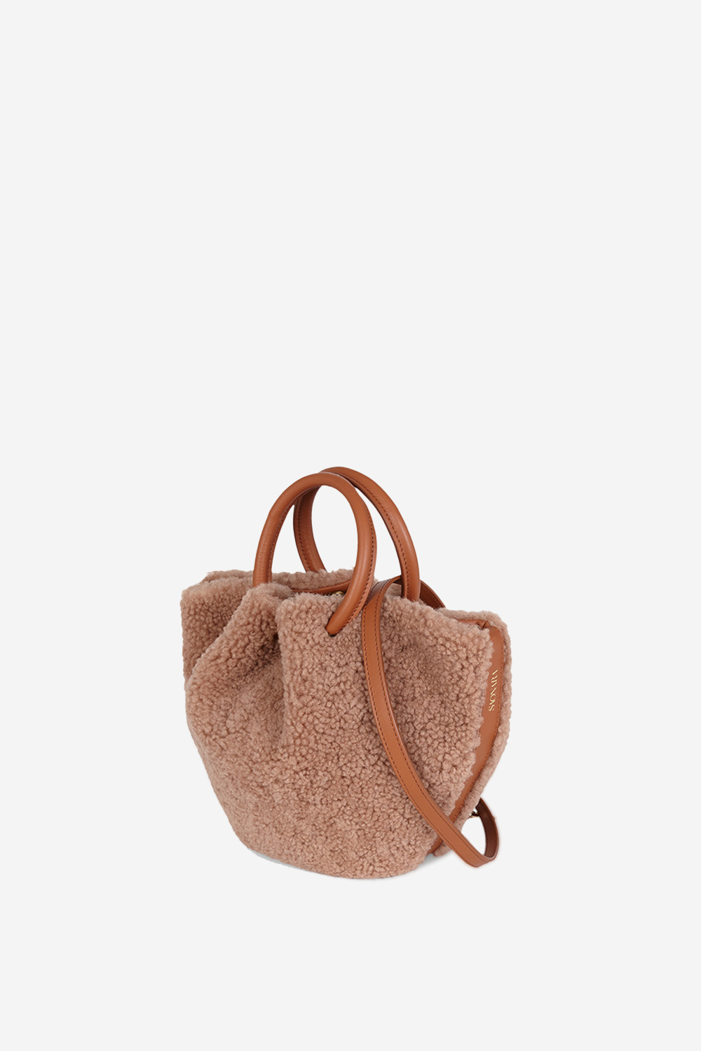 Mini shearling capazo
