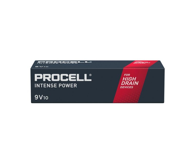 Duracell Batterie Industrial Prof. Alkaline 9V E-Block , 10 Professionelle Alkaline-Batterien