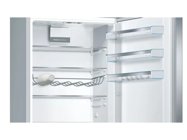 Bosch Serie | 6 KGE49AICA - Køleskab/fryser - bund-fryser - bredde: 70 cm - dybde: 65 cm - højde: 201 cm - 419 liter - Klasse C - rustfrit stål