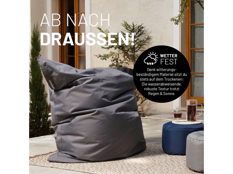 Lumaland Sitzsack Classic XXL 380 L, Senfgelb Sitzsack für innen und aussen