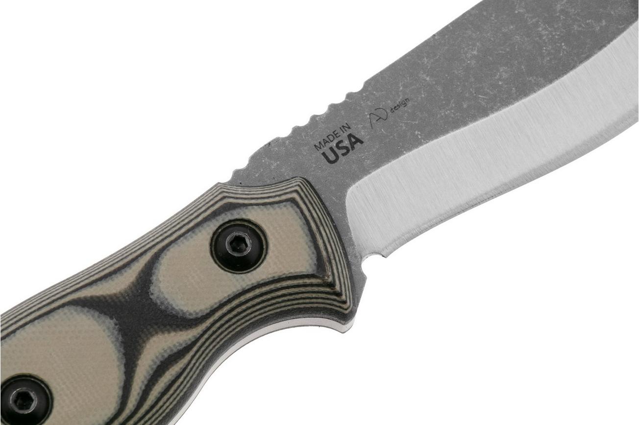 Fox Knives Ego TK-FX01, Black/Coyote G10 vaststaand mes, Alfredo Doricchi design