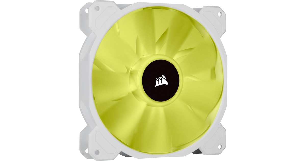 CorsairiCUE SP140 RGB ELITE Performance + Lighting Node CORE case fans  (Wit, 2 stuks, 140 x 140 x 25 mm, PWM)