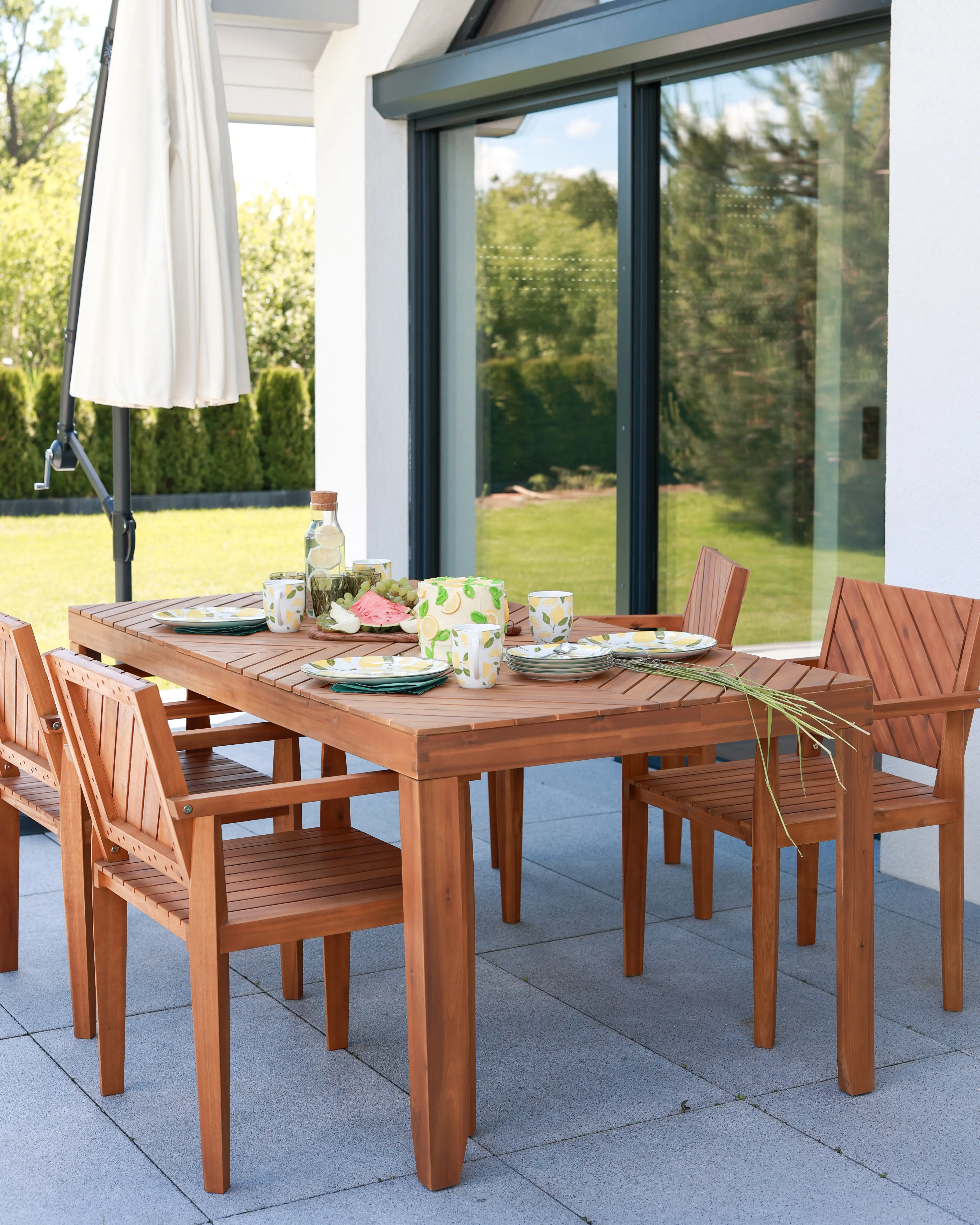 Zweefparasol 268 cm CALABRIA II Lichtbeige