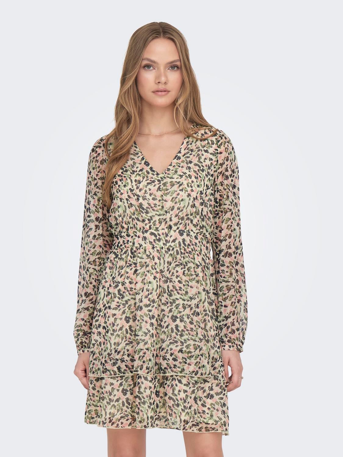 ONLADELE Kurzes Kleid Sandshell