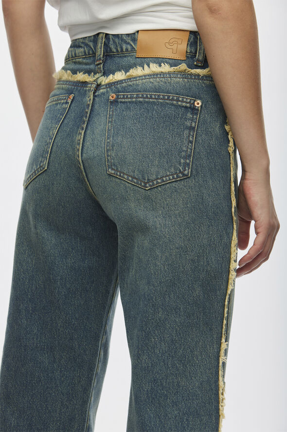 Oval Square River Split Jeans 0106 0106 vintage blue