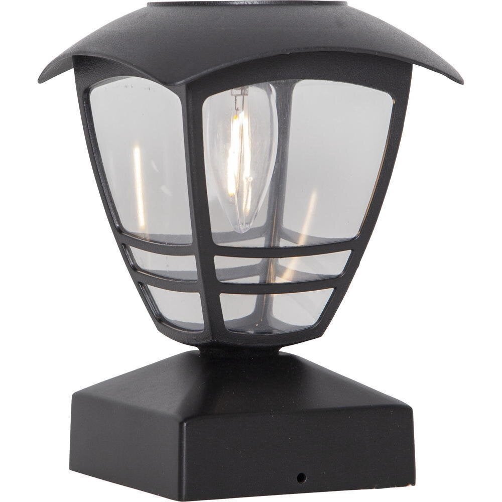 Felix LED-zonnepadverlichting in zwart, 0,3W, 10lm, IP44 met schemersensor