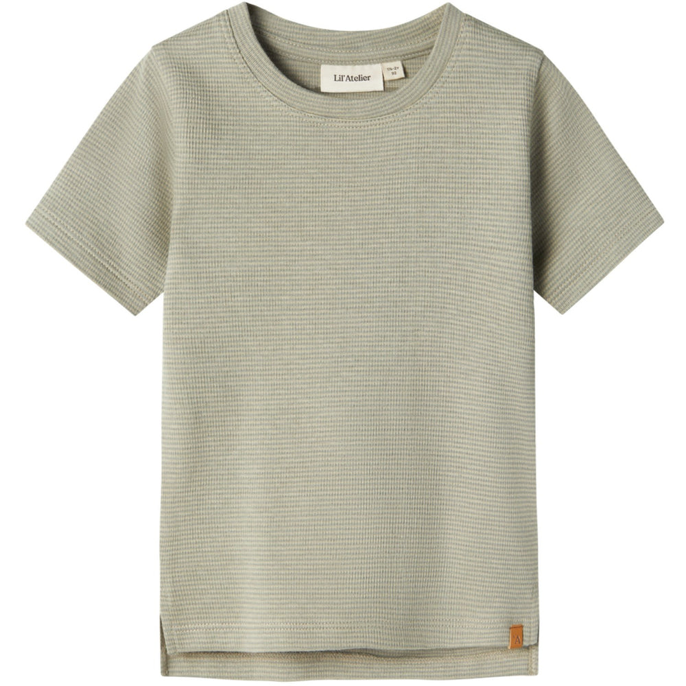 Køb Lil'Atelier Moss Gray Feng Slim T-Shirt
