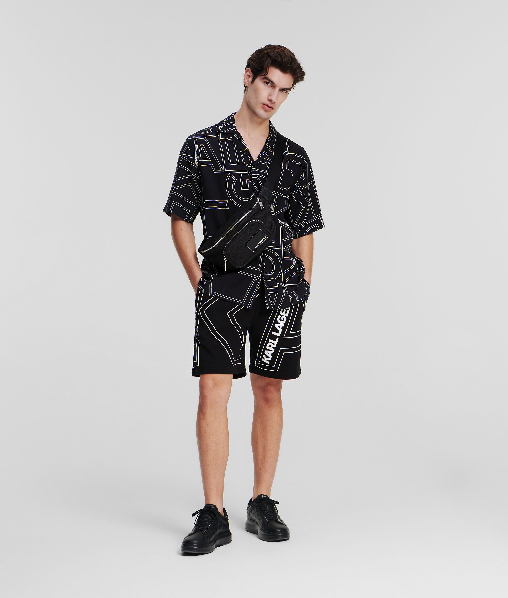 CHEMISE AVEC LOGO KARL FAÇON ALL-OVER