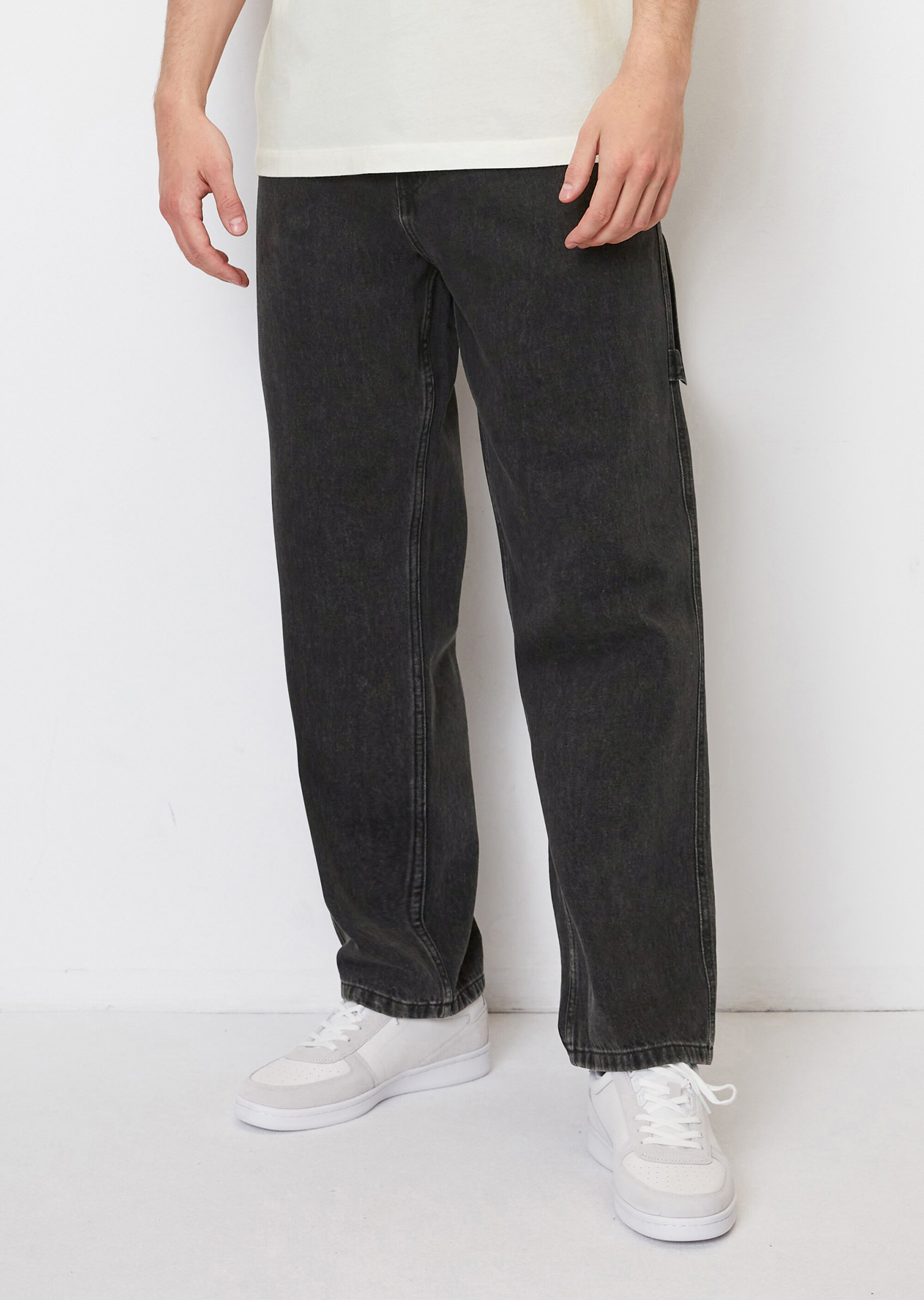 Denim-Chinos straight im Carpenter-Stil
