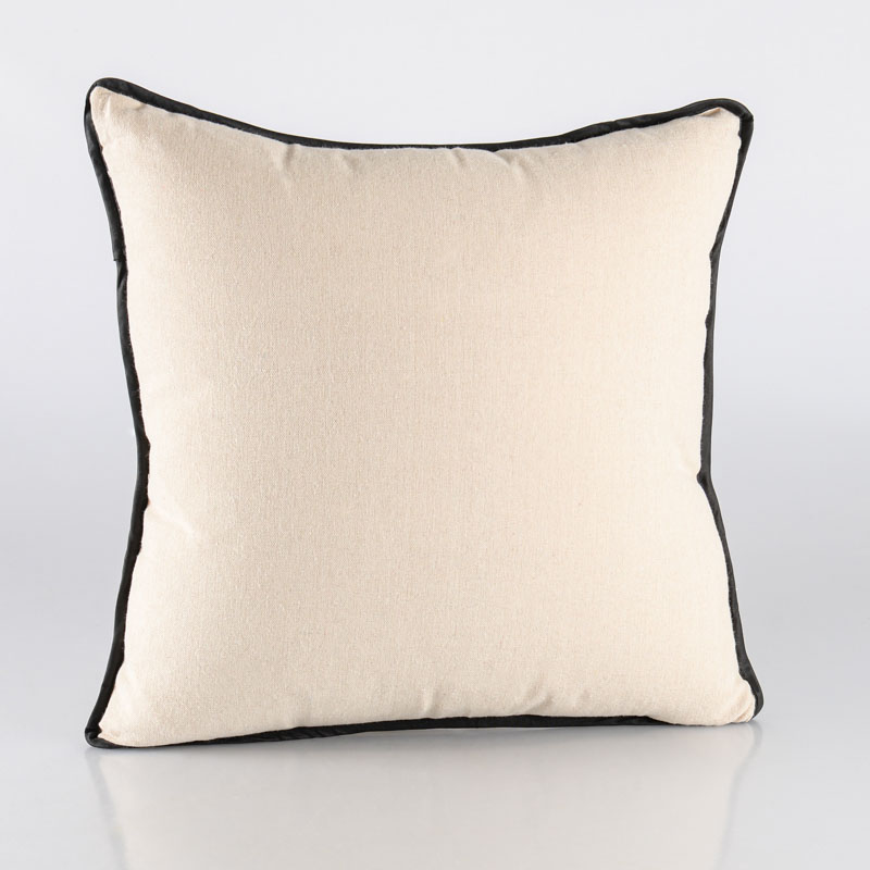 Coussin 'Nala' grège et noir