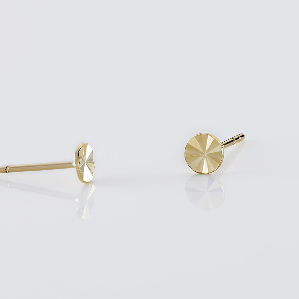 Boucles D'oreilles Puces Berangere Cercle Or Jaune