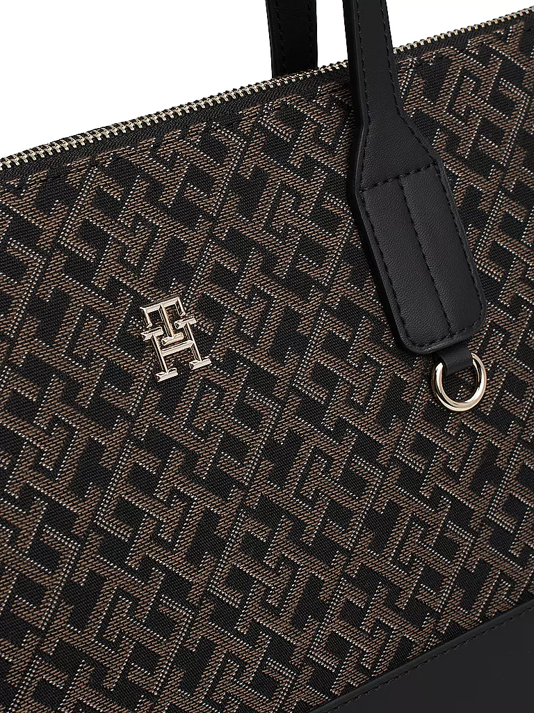 TOMMY HILFIGER Tasche - Shopper TH JACQUARD schwarz