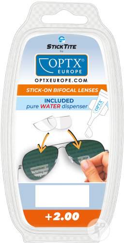 StickTite Instant Reading Lenses +2,00 2 Pièces