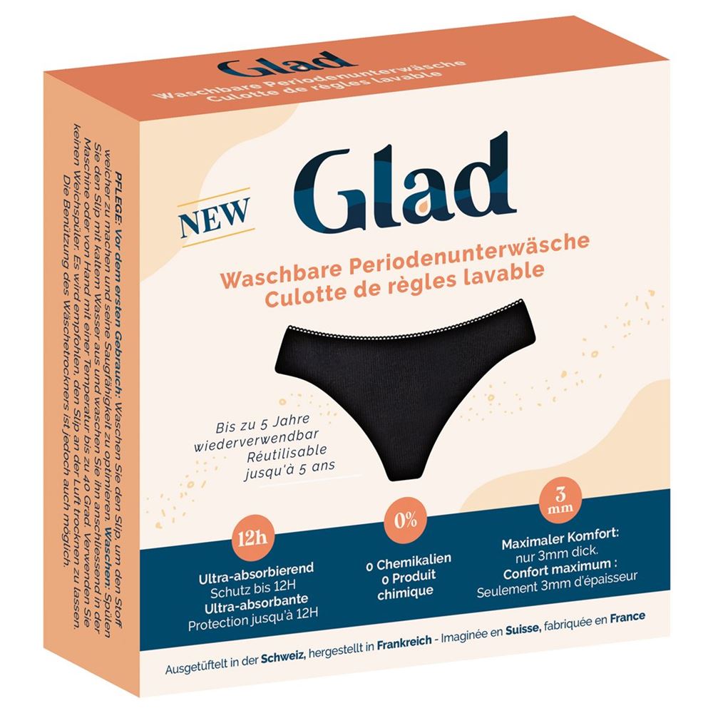 GLAD Tag waschbare Periodenunterwäsche M leicht 1 Stk